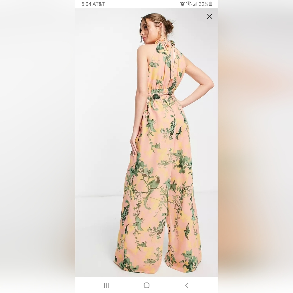 ASOS Halter Jumpsuit Floral print
